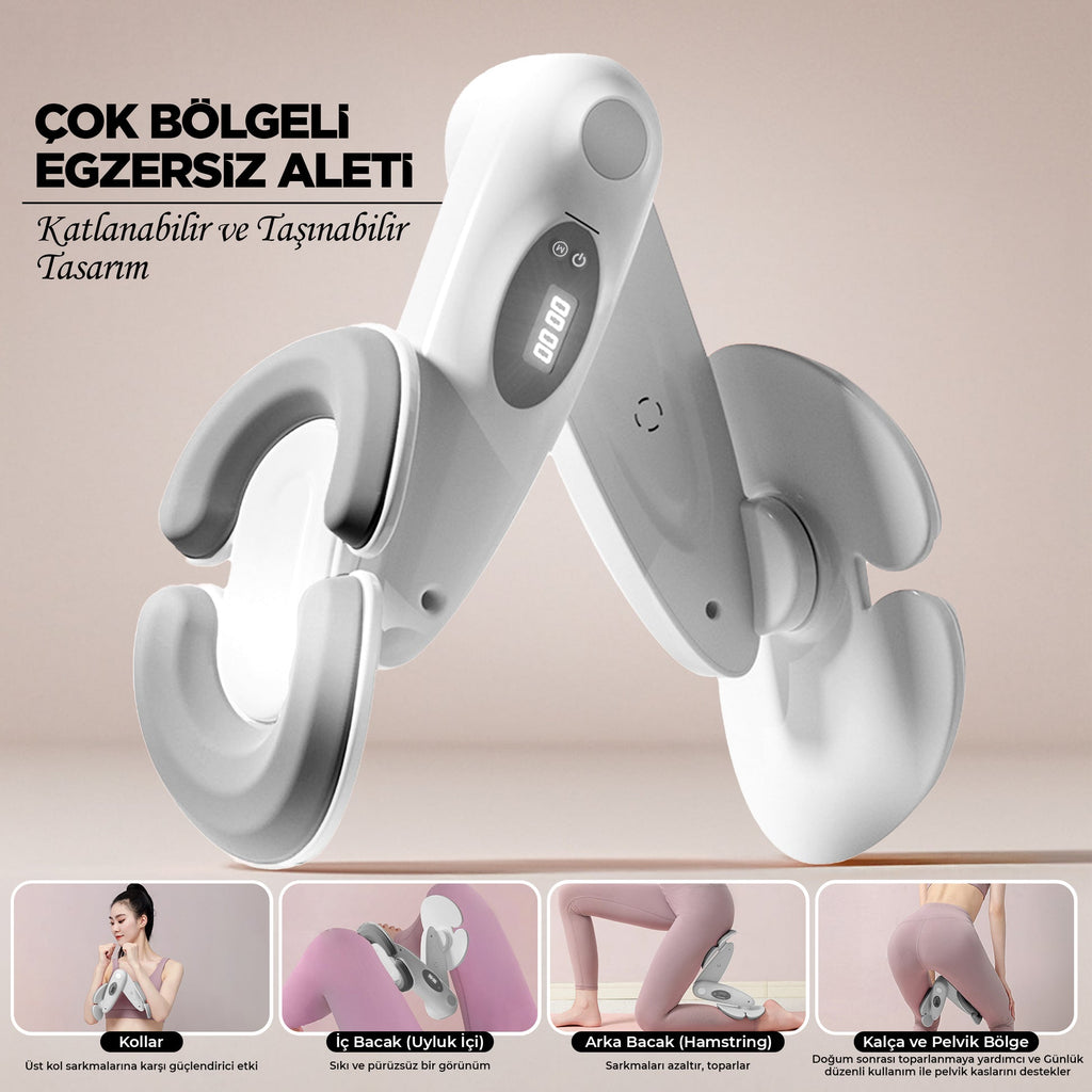 Çok-Bölgeli Elektronik Bacak & Kalça Şekillendirici  Taşınabilir Bölgesel Spor Aleti