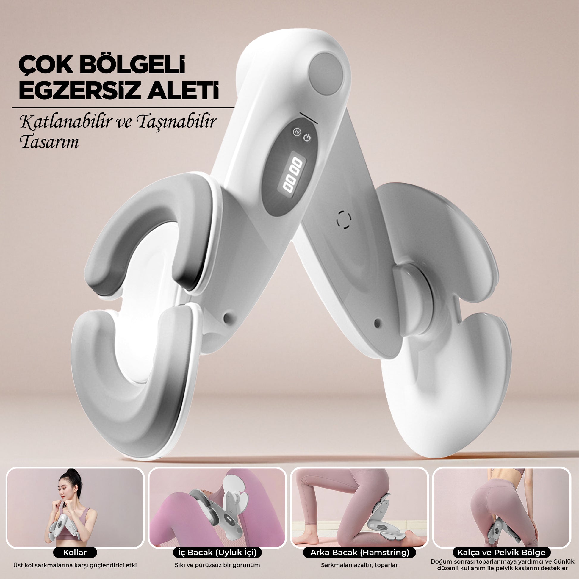 Çok-Bölgeli Elektronik Bacak & Kalça Şekillendirici  Taşınabilir Bölgesel Spor Aleti